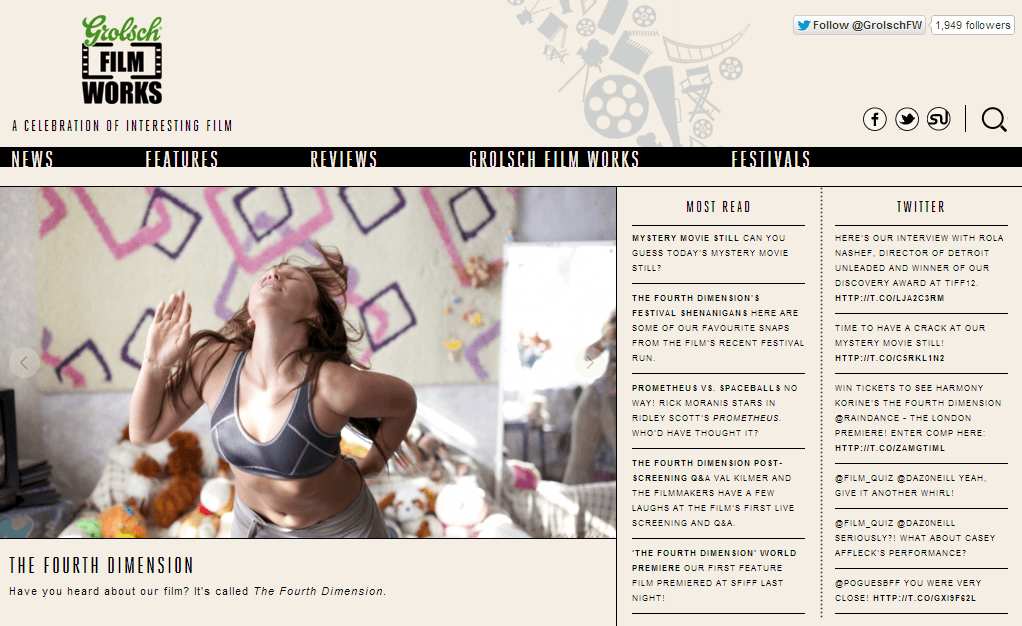 Content Marketing Case: Grolsch Filmworks