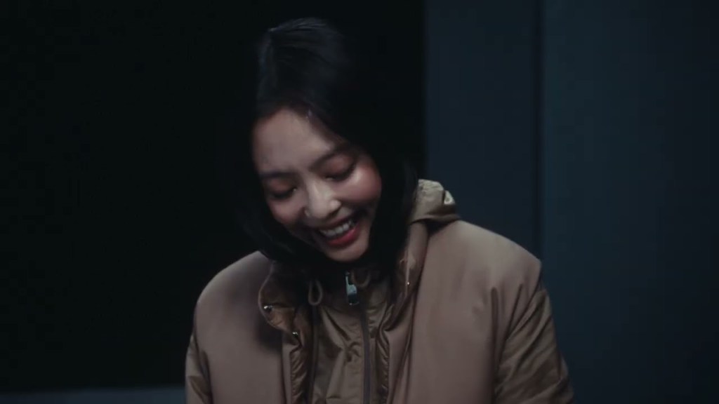 JENNIE in Moncler Re/Icons, still from the film by Gabriel Moses